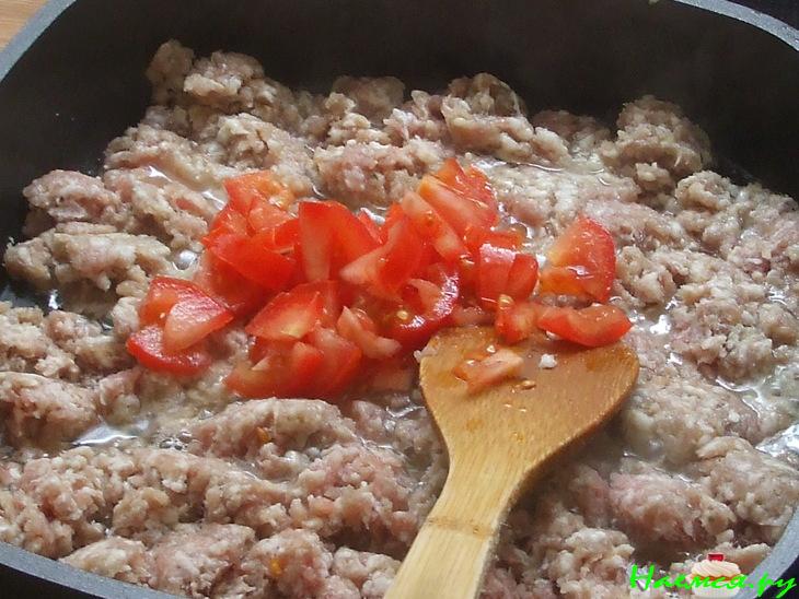 Простая запеканка (картофель и свиной фарш)