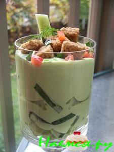 Коктейль творожно-огуречный