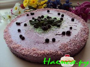 Черничный торт из гречишной муки Черничный торт из гречишной муки