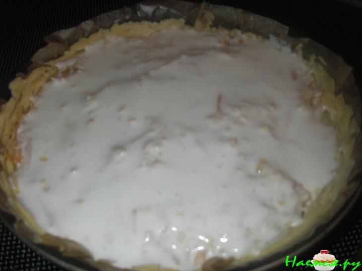 Песочный пирог с яблоками и лаймом