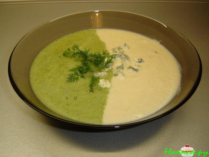 Суп двухцветный