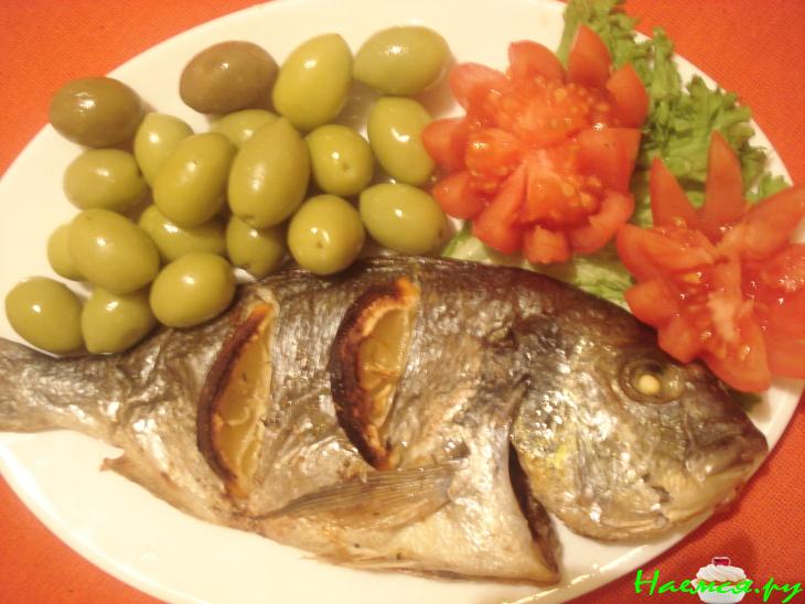 Ципура (окунь) запечённая