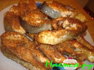 Горбуша в панировке