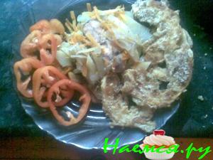 Рыбка в фольге с овощами (горбуша) Рыбка в фольге с овощами (горбуша)