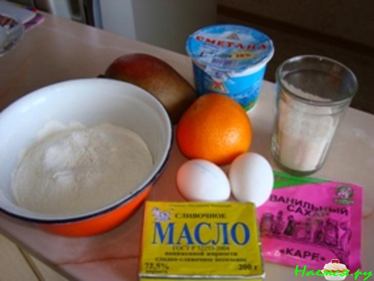 Пирог с манго