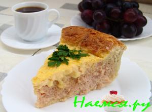 Ветчинный пирог к завтраку Ветчинный пирог к завтраку