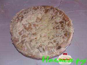 Пирог из капусты с ветчиной