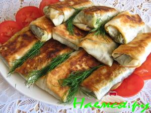 Лаваш с яйцом и шпинатом