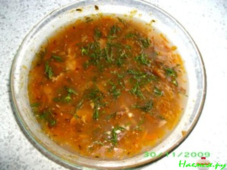 Суп фасолевый с орехами (мой вариант)