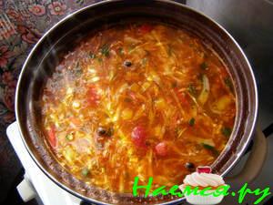 Борщ украинский со свининой