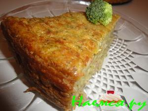 Пирог из брокколи без теста / brokolopita light