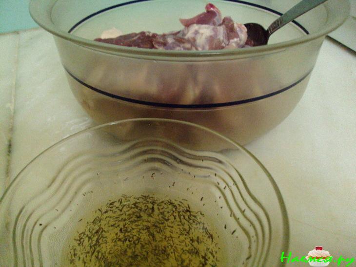 Свинина с разноцветным перцем