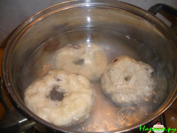 Бейгель с клюквой, кривенький, но жутко вкусный!