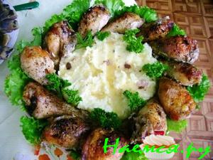 Курочка со сметаной и кетчупом