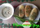 Картофельные котлеты с грибным соусом