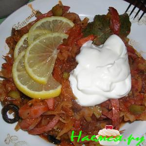 Солянка сборная мясная с маслинами