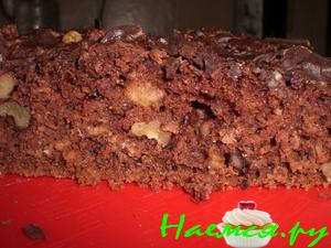 Овсяный пирог брауни  