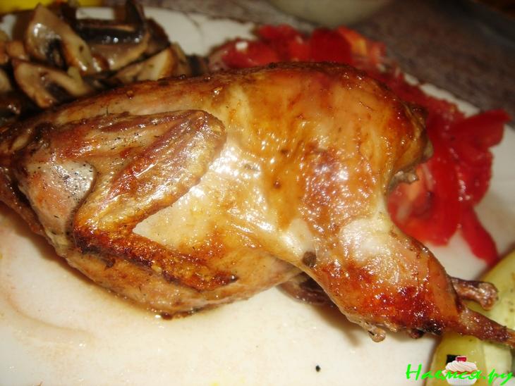 Перепелки на шампурах