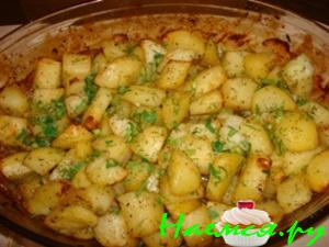 Картофель, запеченный с медом