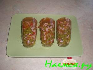 Сальтисон с колбасой и овощами