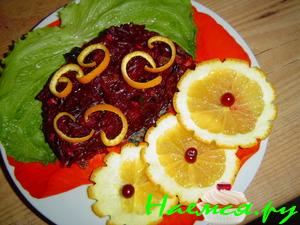 Десертный салатик со свеклой