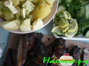 Рыбка а-ля шашлык