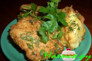 Сочная цветная капуста с сырной корочкой Сочная цветная капуста с сырной корочкой