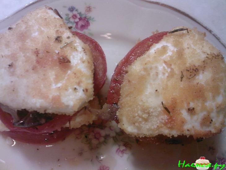 Сырно-овощные башенки