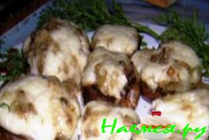 Шампиньоны под майонезом