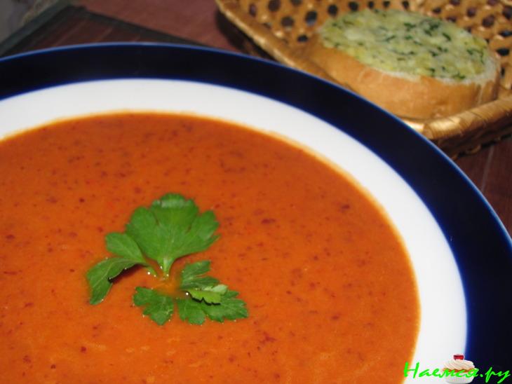 Острый мексиканский томатный суп-пюре