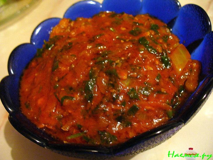 Печень с манго, лимоном и карри Печень с манго, лимоном и карри