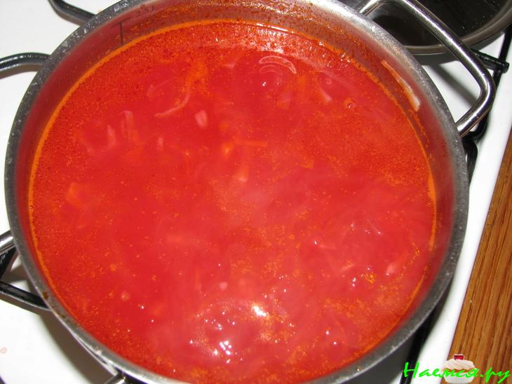 Борщ по-домашнему