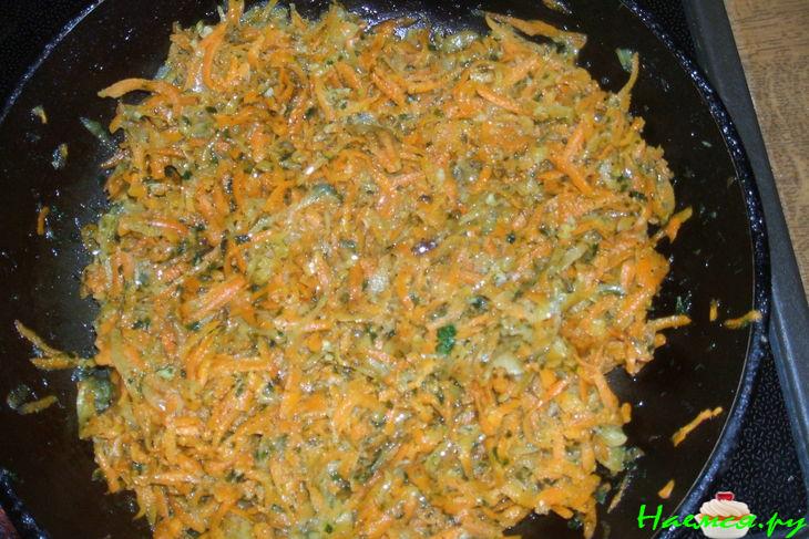 Баклажанные рулетики с овощами и зеленью Баклажанные рулетики с овощами и зеленью