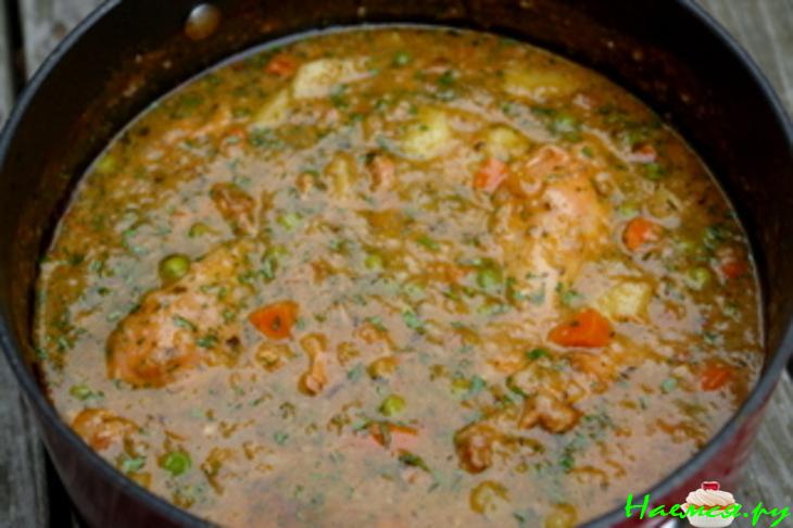 Рисовый супчик с курочкой