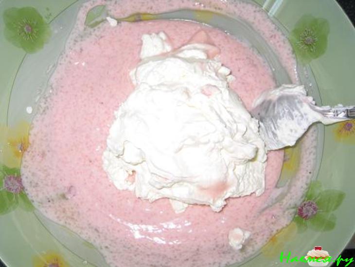 Малиново-шоколадный торт-суфле