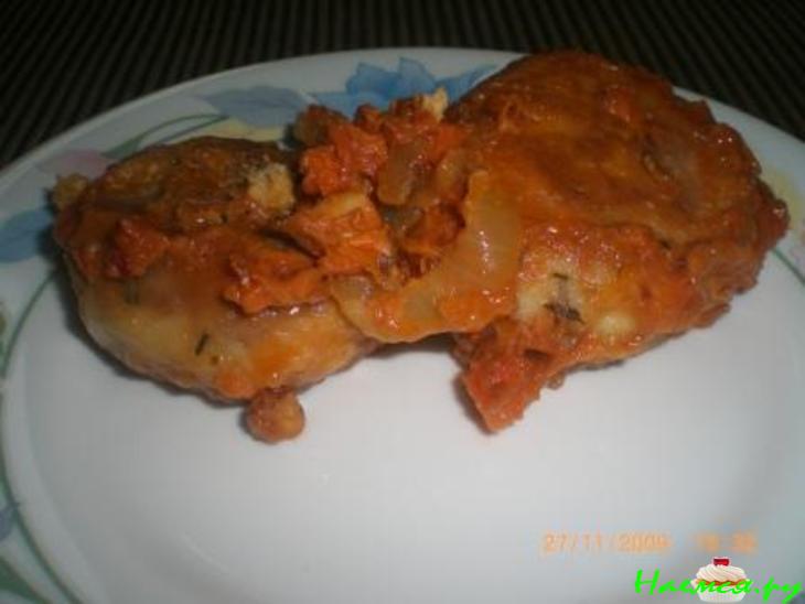 Котлеты из щуки с овощами