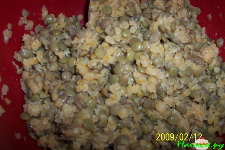 Салат из чечевицы