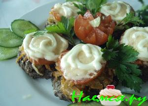 Печеночные котлетки праздничные Печеночные котлетки праздничные