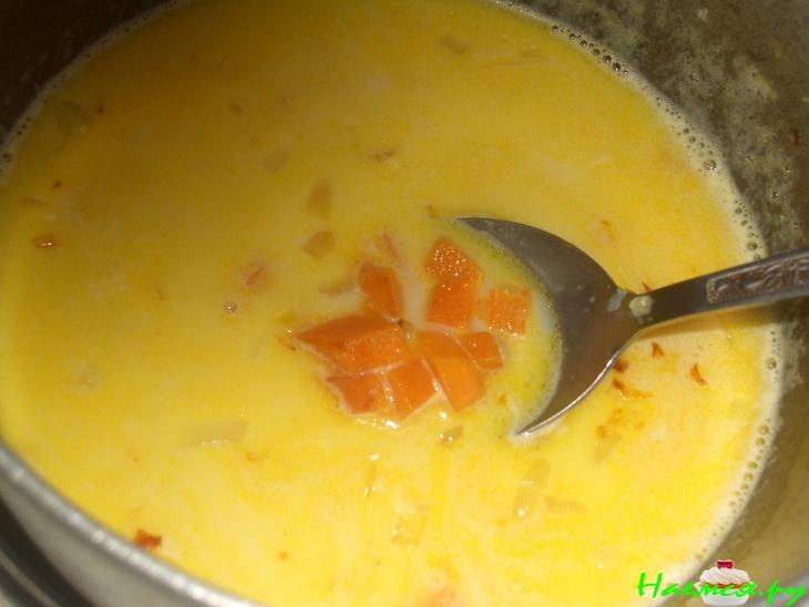 Тыквенный суп с кнелями