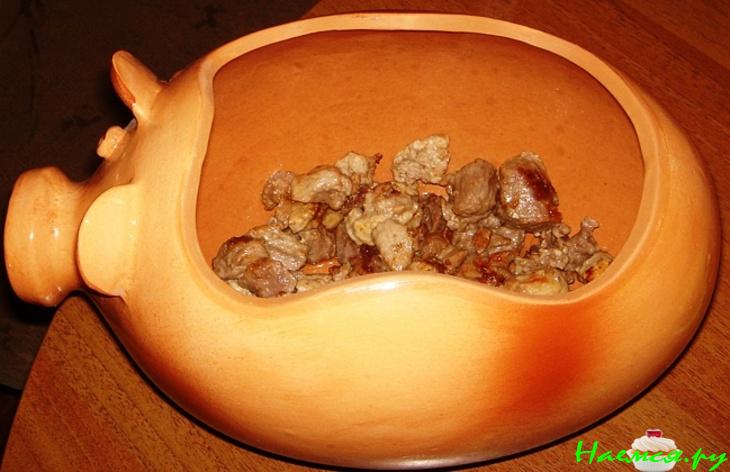 Свинина с овощами в сметане