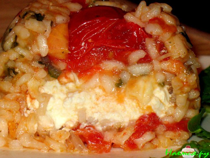 Рисовые тимбали с моцареллой (Sformatini di riso alla mozzarella)