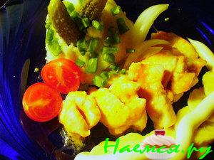 Куриные грудки с сыром и соком