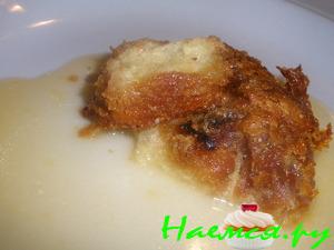 Апельсиновый круассан-пудинг