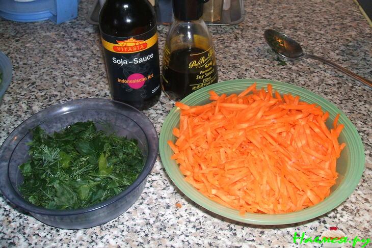 Корейский салат со свининой