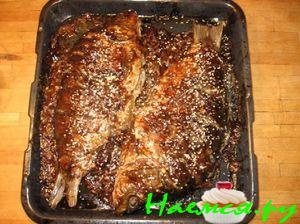 Карп в сливовом соусе