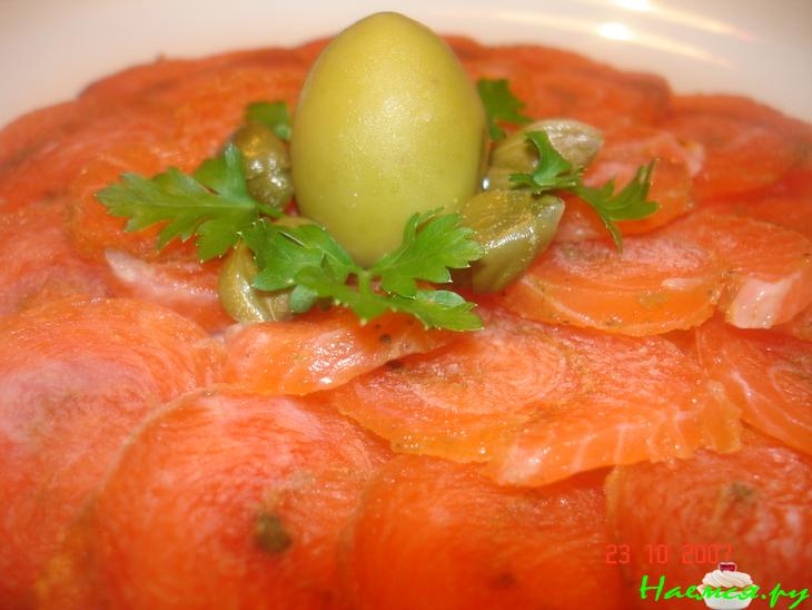Карпаччо из лосося   