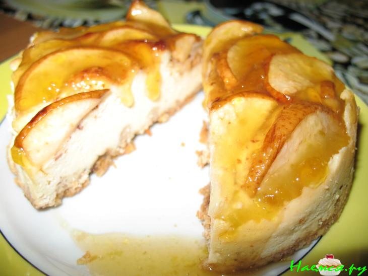 Творожные пирожные с грушами