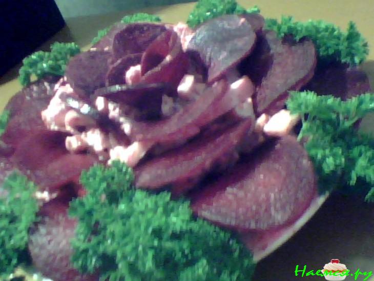 Салат "Чёрная роза"