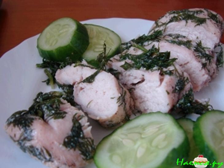 Куриное филе, приготовленное в "вакууме"