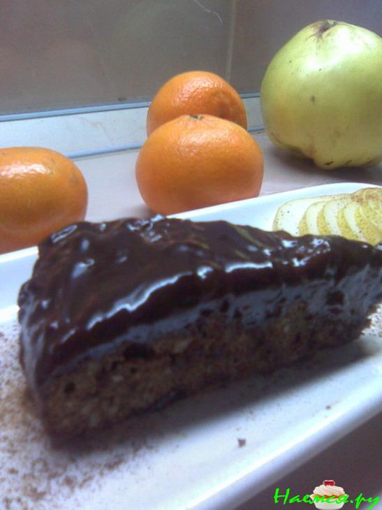 Кекс шоколадный с орехами и грушей для тех, кто не любит понедельники!